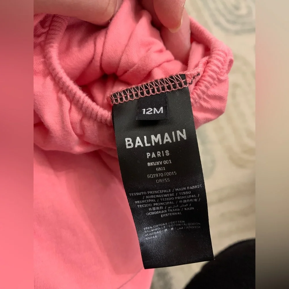 Balmain Kids Casual Dress in Pink - Picture 6 of 6